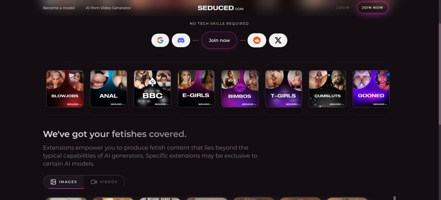 Seduced AI generation example Seduced AI generation example